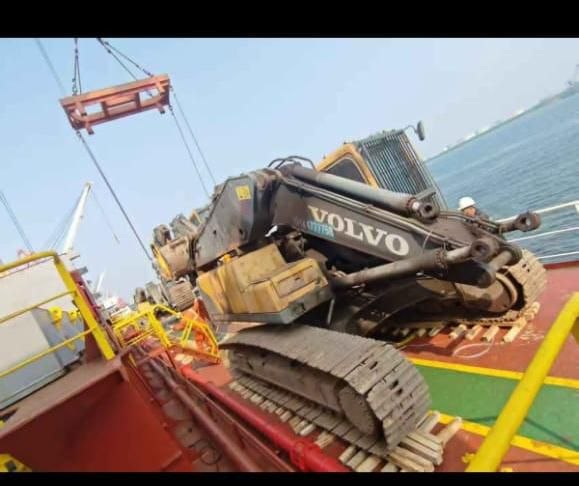 Equipment secured on vessel
